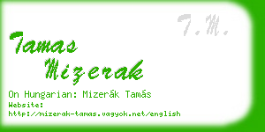 tamas mizerak business card