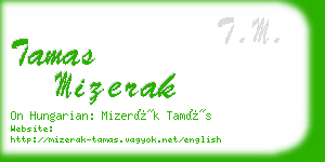 tamas mizerak business card